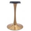 tulip W-02 (1) trumpet table base with detached bottom in brass effect finish