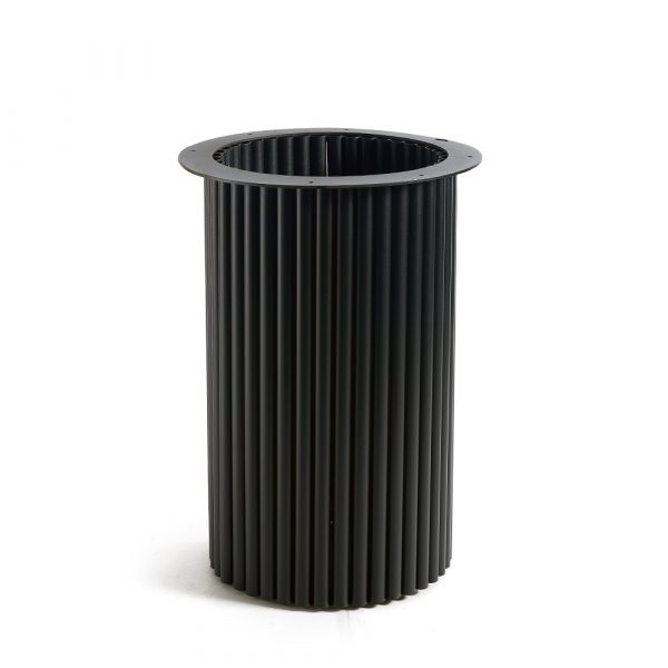 steel round table base assembled